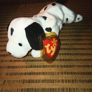 EXTREMELY RARE MINT Retired Ty Beanie Baby Dotty #4100 with Many Errors